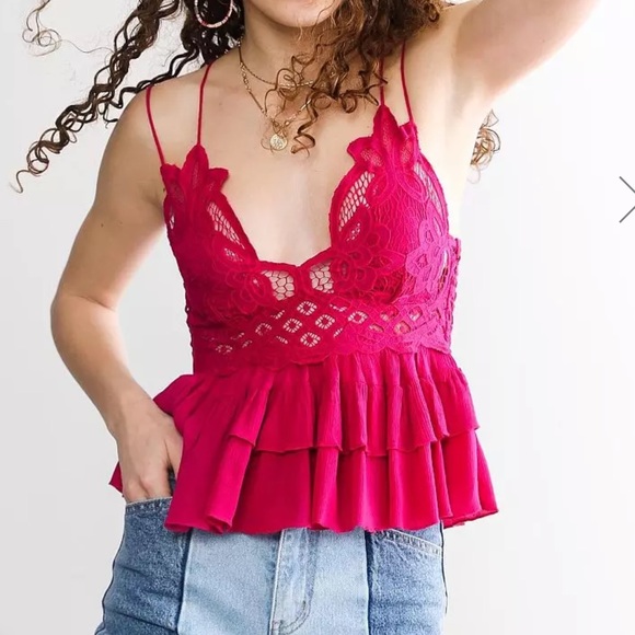Free People Tops - Free People Rose Hypnotic Adella Camisole Tank Top sz XS NWT